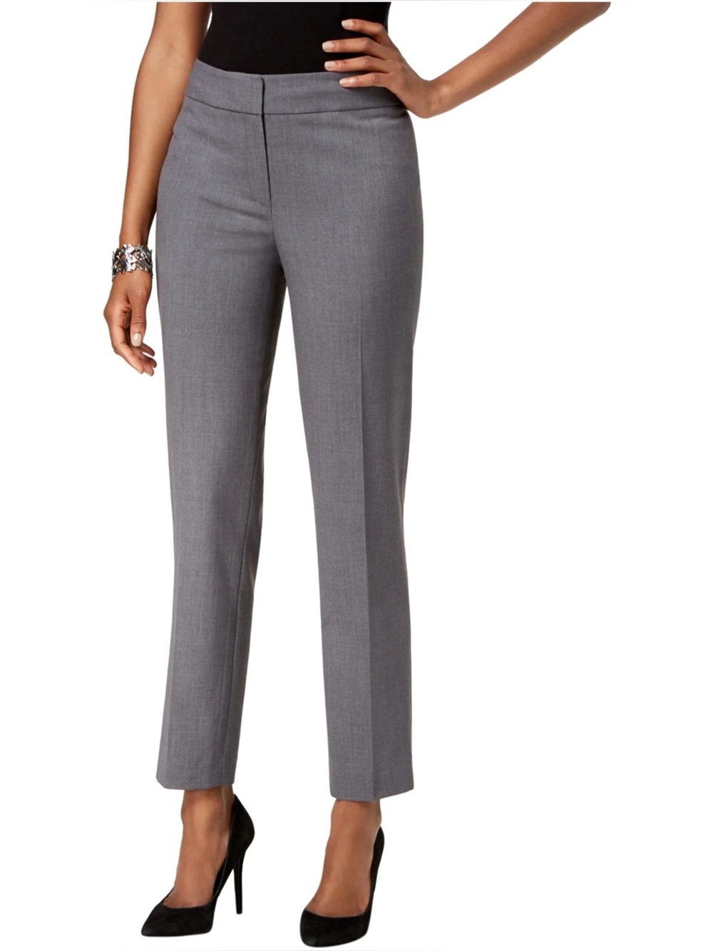 Nine West Gray Boot Cut Dress Pants